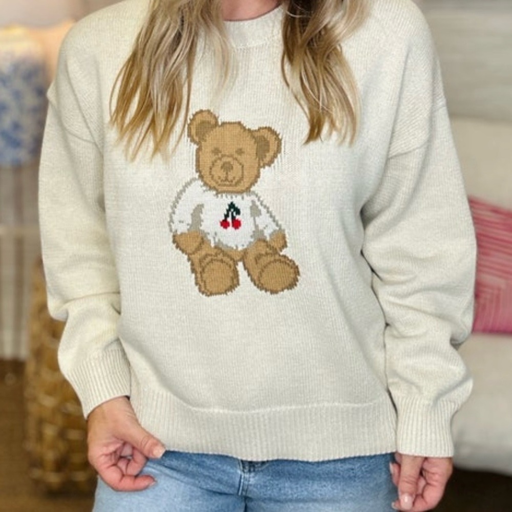 NWT teddy bear sweater XS